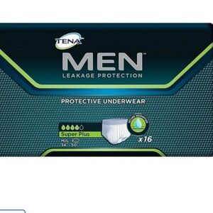 TENA Men Super Plus Underwear, Medium/Large, 16 count pack, New and sealed